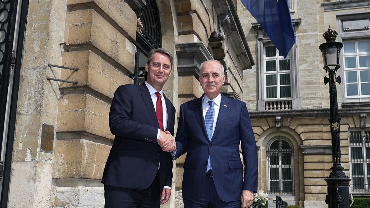 TBMM Başkanı Numan Kurtulmuş, Belçika Senato Başkanı Vincent Blondel ile Görüştü