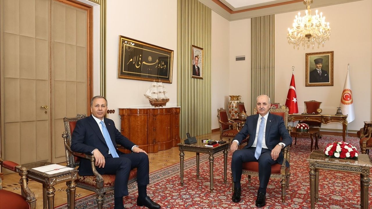 TBMM Başkanı Numan Kurtulmuş, İçişleri Bakanı Ali Yerlikaya ile Görüştü