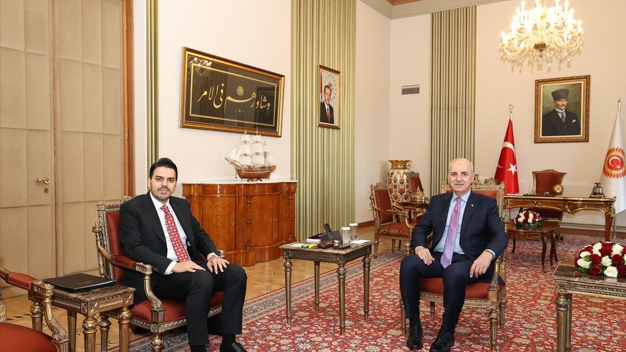 TBMM Başkanı Numan Kurtulmuş, YTB Başkanı Abdullah Eren'i Ağırladı