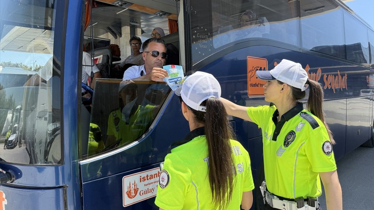 Tekirdağ'da Kurban Bayramı Öncesi Yolcu Otobüsleri Denetlendi