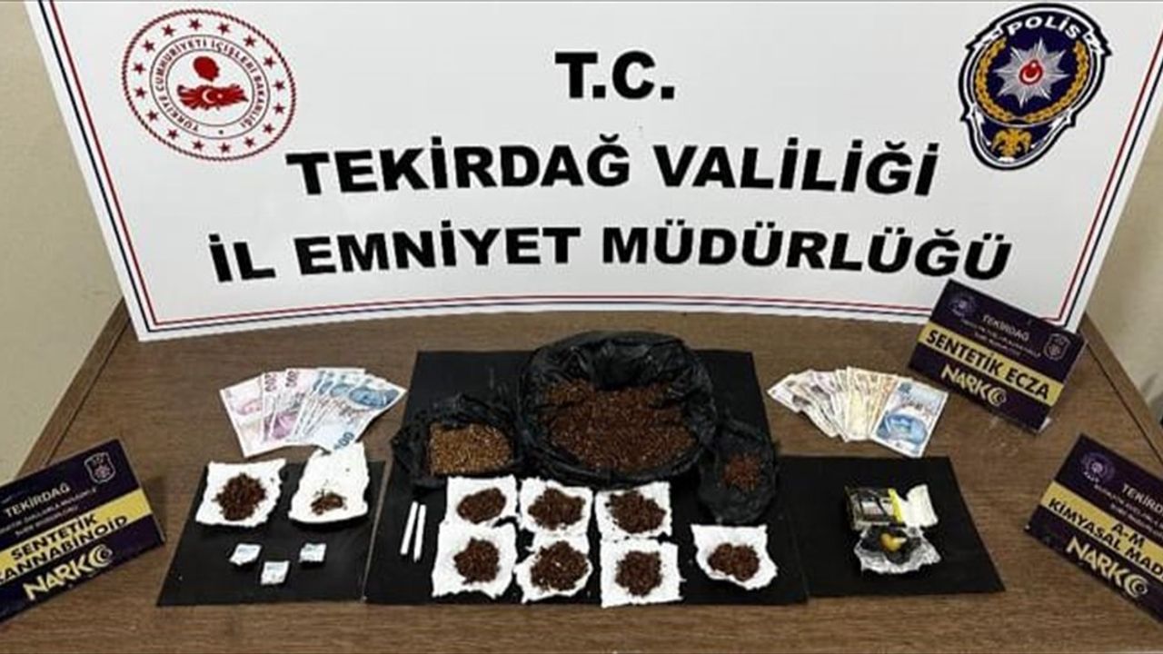 Tekirdağ'da Uyuşturucu Operasyonlarında 9 Şüpheli Tutuklandı