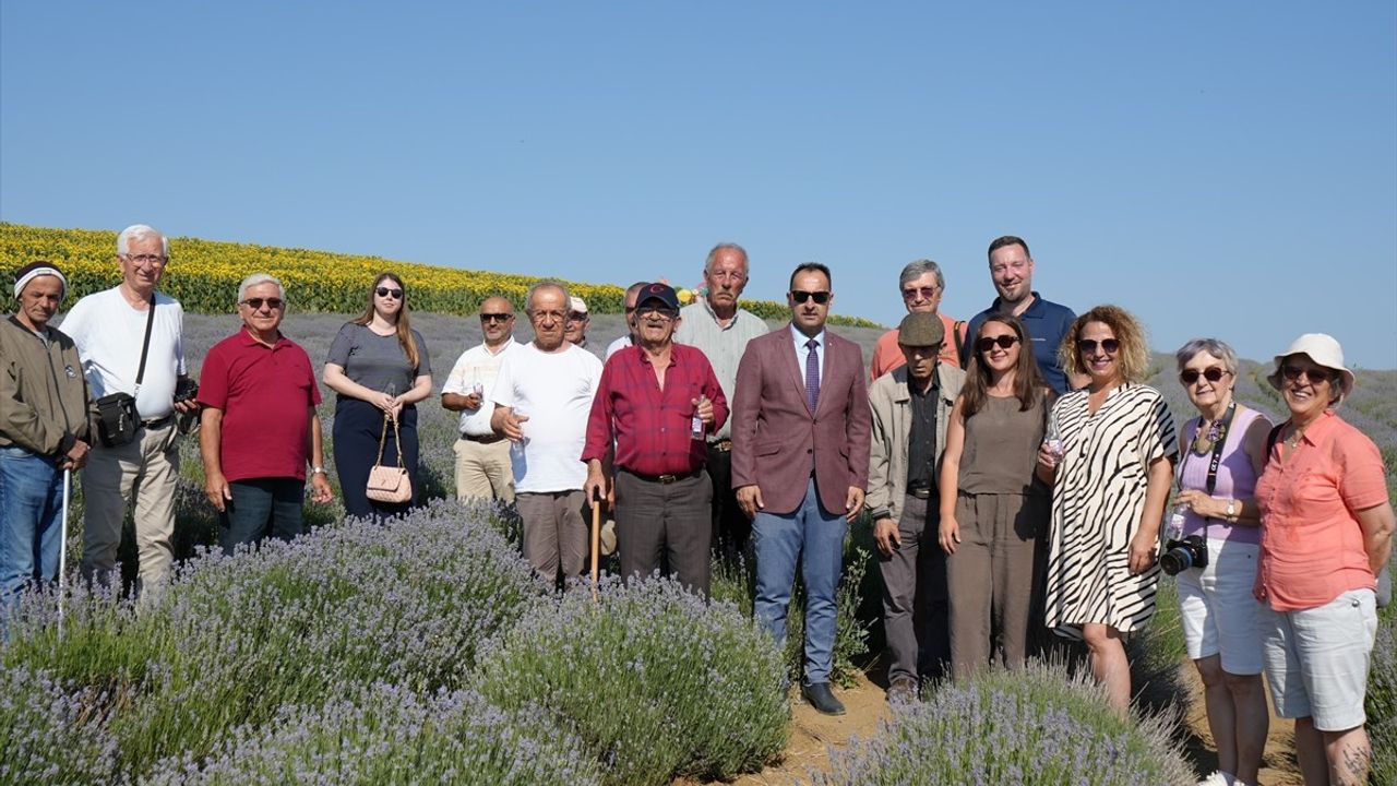 Tekirdağ'da Yaşlılar için Lavanta Bahçesinde Etkinlik Düzenlendi