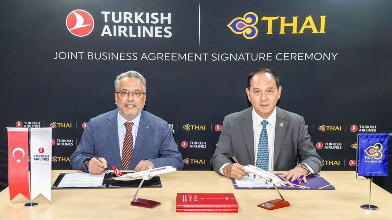 Türk Hava Yolları ve Thai Airways Arasında Stratejik İşbirliği Anlaşması