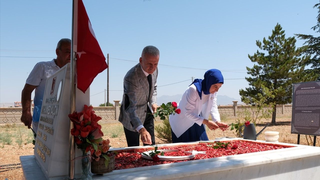 15 Temmuz Şehidi Muhammed Yalçın Karaman'daki Mezarı Başında Anıldı