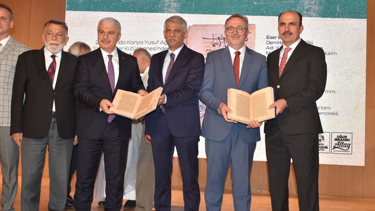 757 Yıllık El Yazması Eser Konya'ya İade Edildi