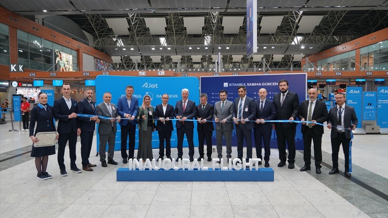 AJet, Suriye’nin Şam Kentine İlk Uçuşunu Gerçekleştirdi