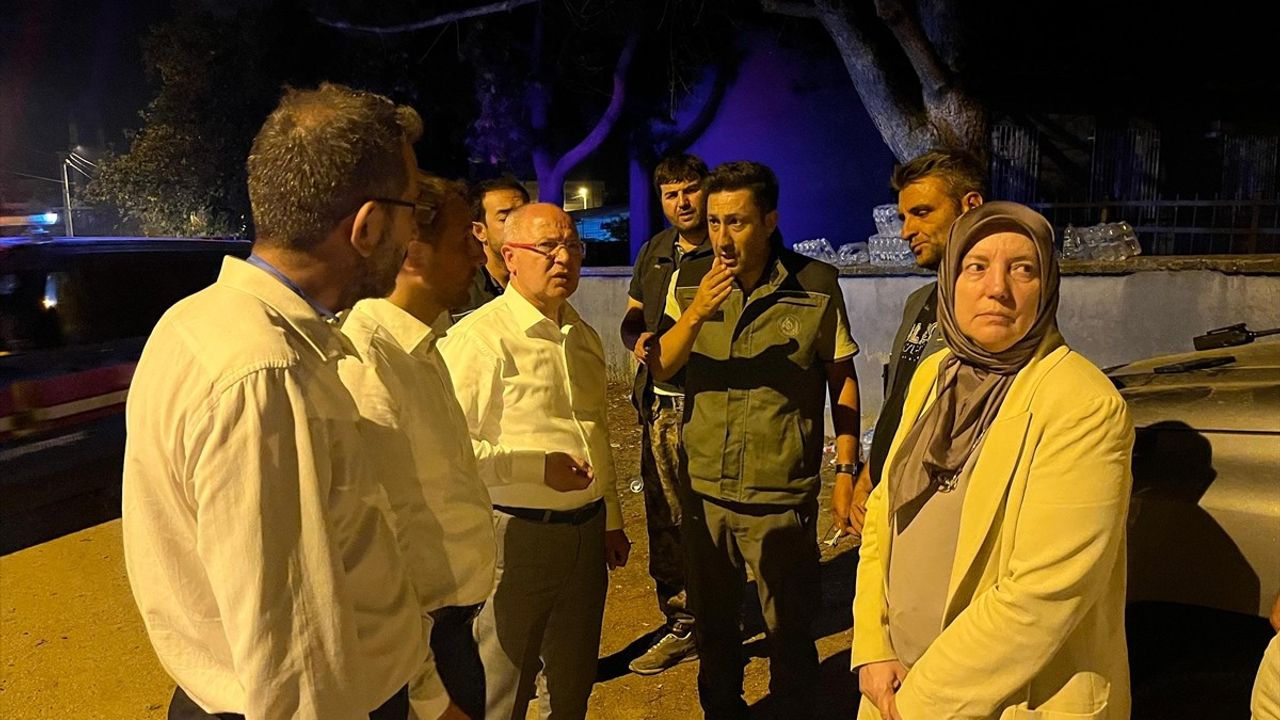 AK Parti Heyeti, Gürsu ve Kestel Yangın Bölgesinde İncelemelerde Bulundu