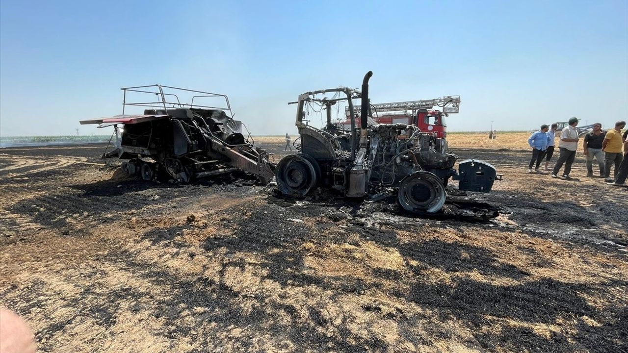 Aksaray'da Tarım Ekipmanları Yangınında Kullanılamaz Hale Geldi