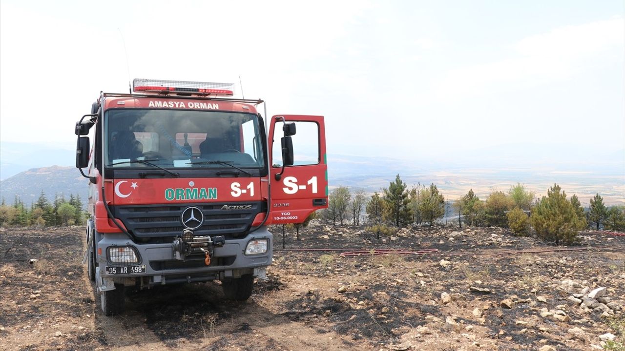 Amasya'daki Orman Yangını Kontrol Altına Alındı