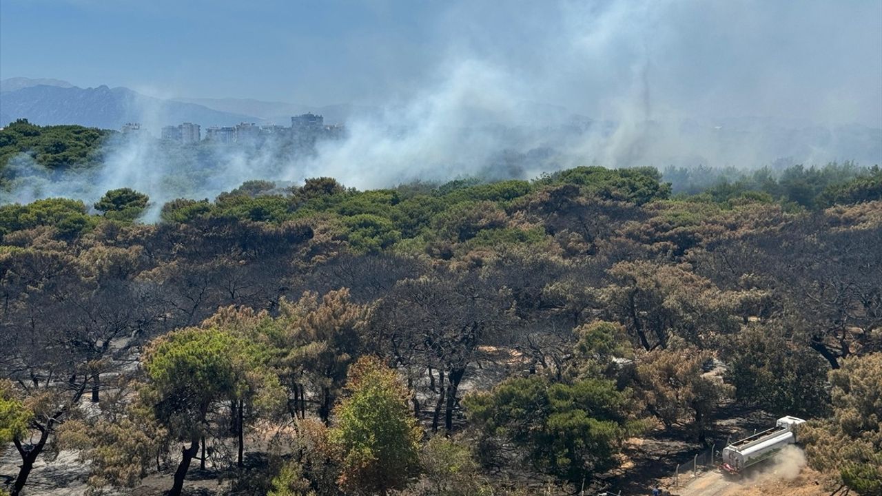 Antalya Muratpaşa'da Orman Yangınına Hızla Müdahale Ediliyor
