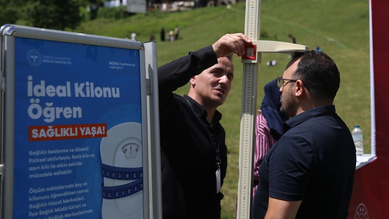 Ayder Yaylası'nda 'İdeal Kilonu Öğren, Sağlıklı Yaşa' Etkinliği Düzenlendi