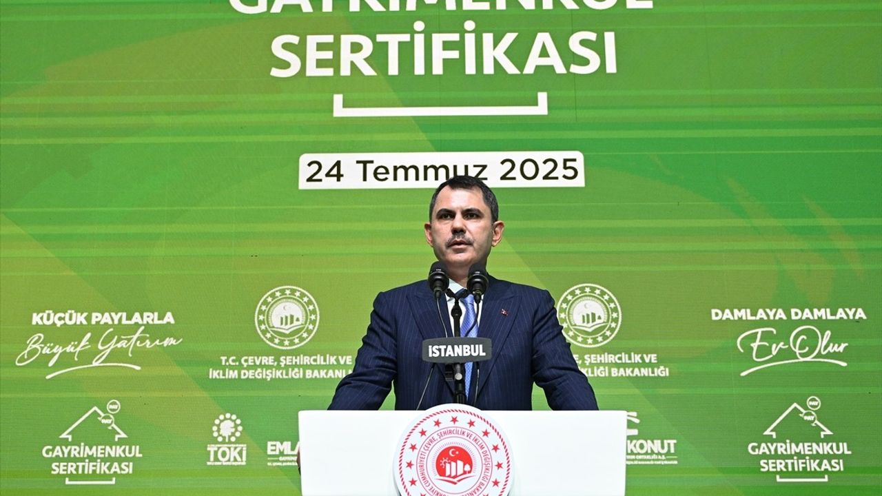 Bakan Kurum, Gayrimenkul Sertifikası Tanıtımını İşledi