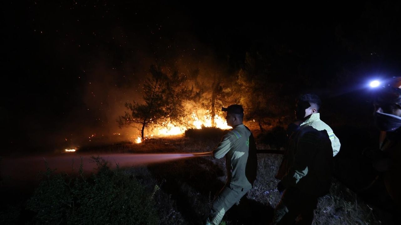 Bursa'da Gürsu ve Kestel Arasındaki Orman Yangınına Müdahale Devam Ediyor