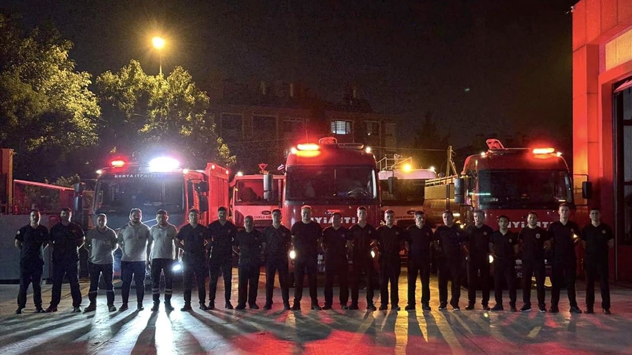 Bursa'daki Orman Yangınlarına Konya'dan Destek Ekip Gönderildi