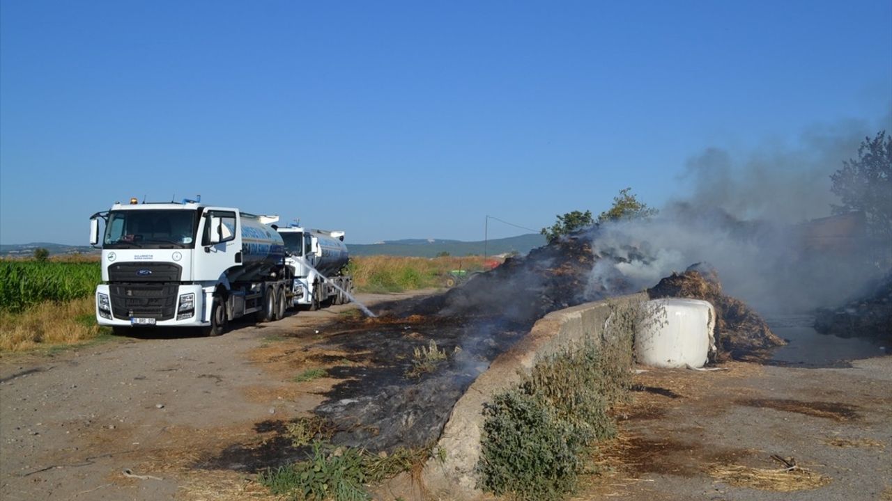 Bursa Mustafakemalpaşa'daki Et Üretim Çiftliğinde Yangın Kontrol Altına Alındı