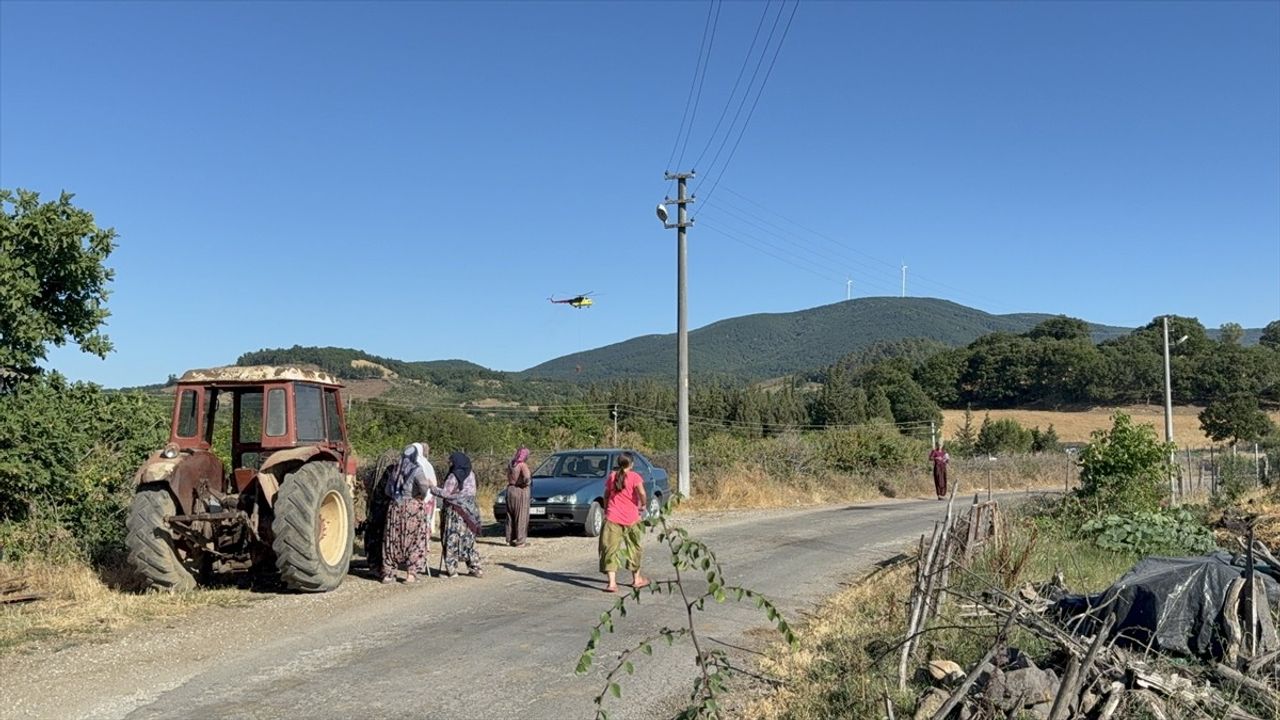 Çanakkale'de Tarım Alanında Yangın: Müdahaleler Devam Ediyor