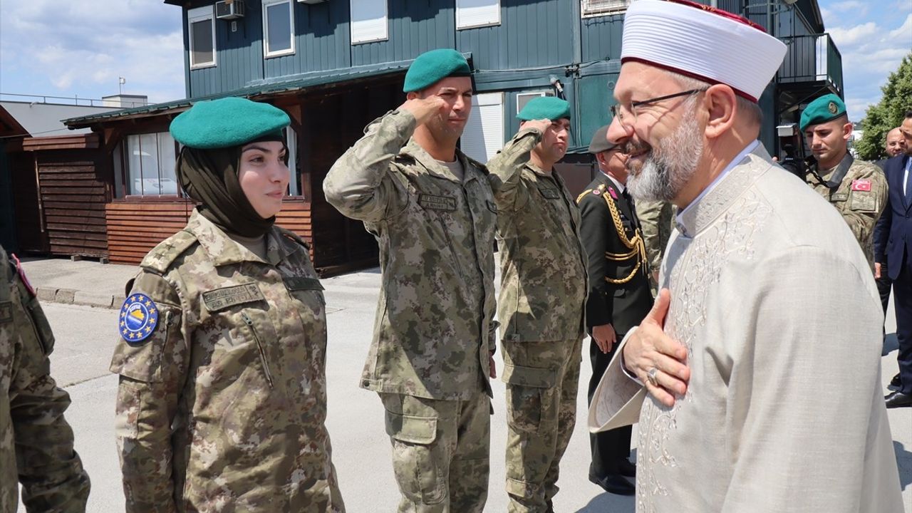 Diyanet İşleri Başkanı Ali Erbaş, EUFOR Türk Temsil Heyeti'ni Ziyaret Etti