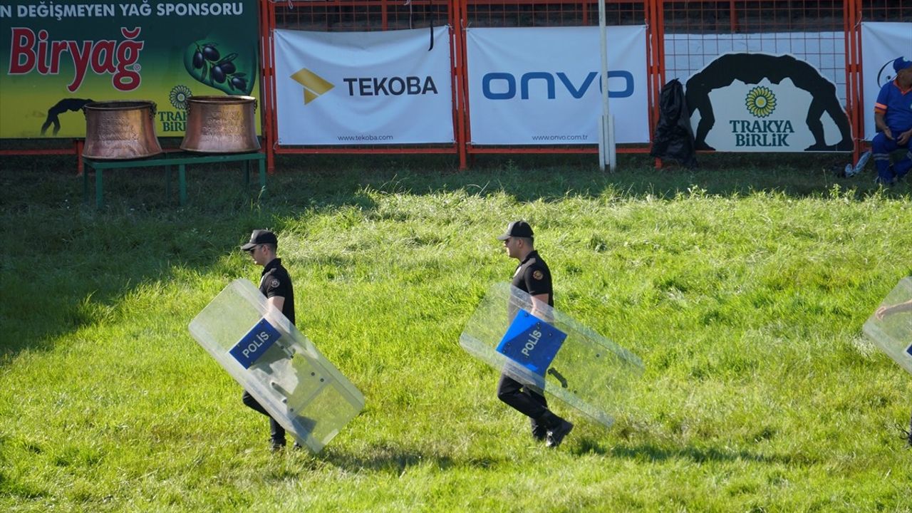 Edirne'deki Kırkpınar Yağlı Güreşleri'nde 2.734 Polis Görev Yatıyor