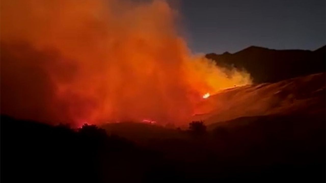 Elazığ'da Kırsal Alanda Çıkan Örtü Yangını Söndürüldü