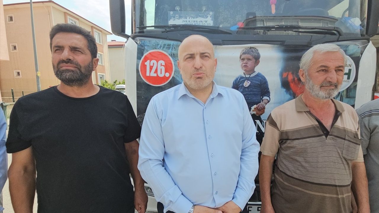 Erzincan'dan Filistin ve Suriye'ye İnsani Yardım Gönderildi