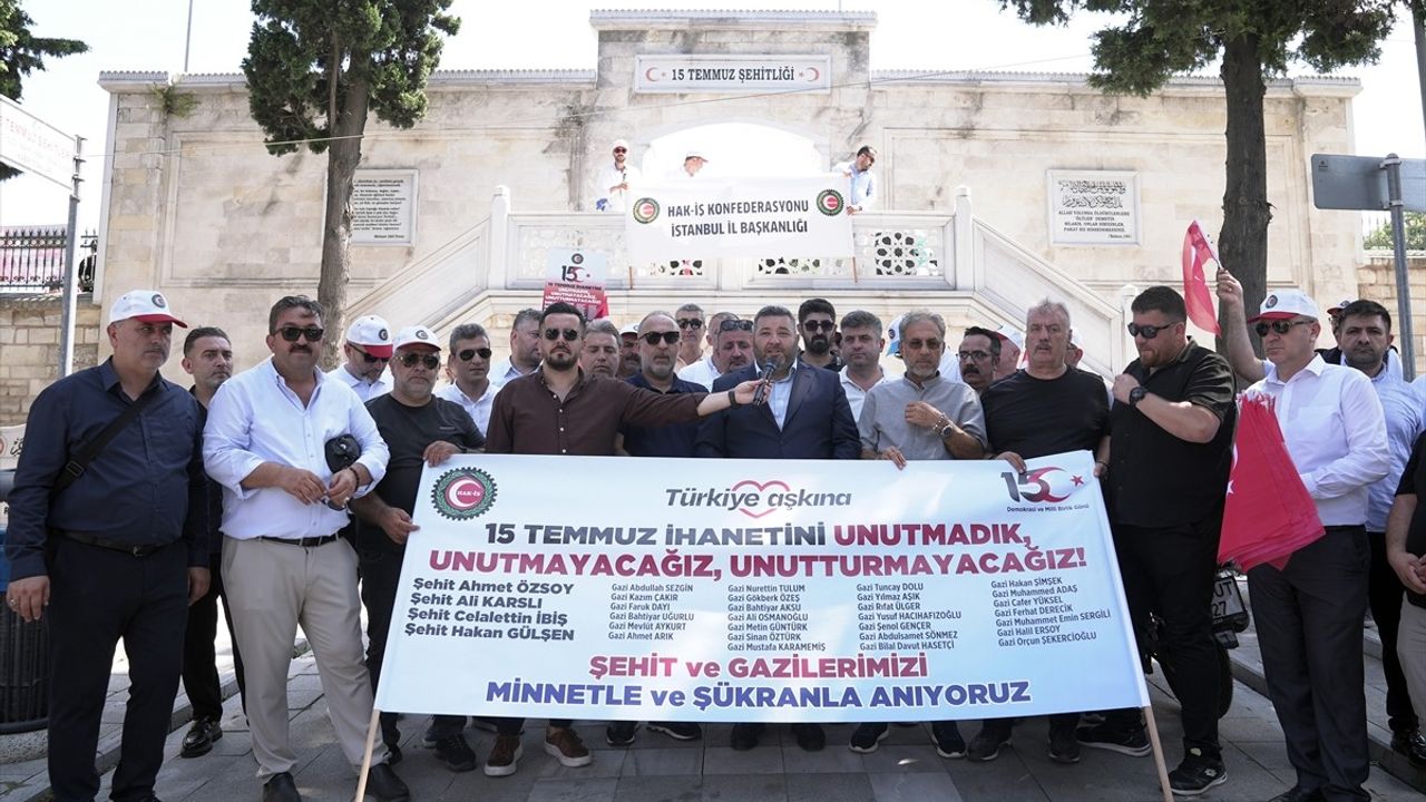 HAK-İŞ, 15 Temmuz Şehitlerini Unutmadı