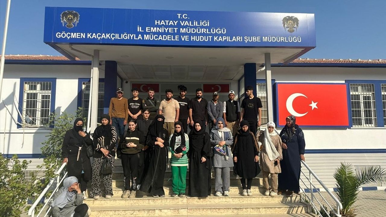 Hatay'da Düzensiz Göçmen Operasyonu: 24 Yakalandı