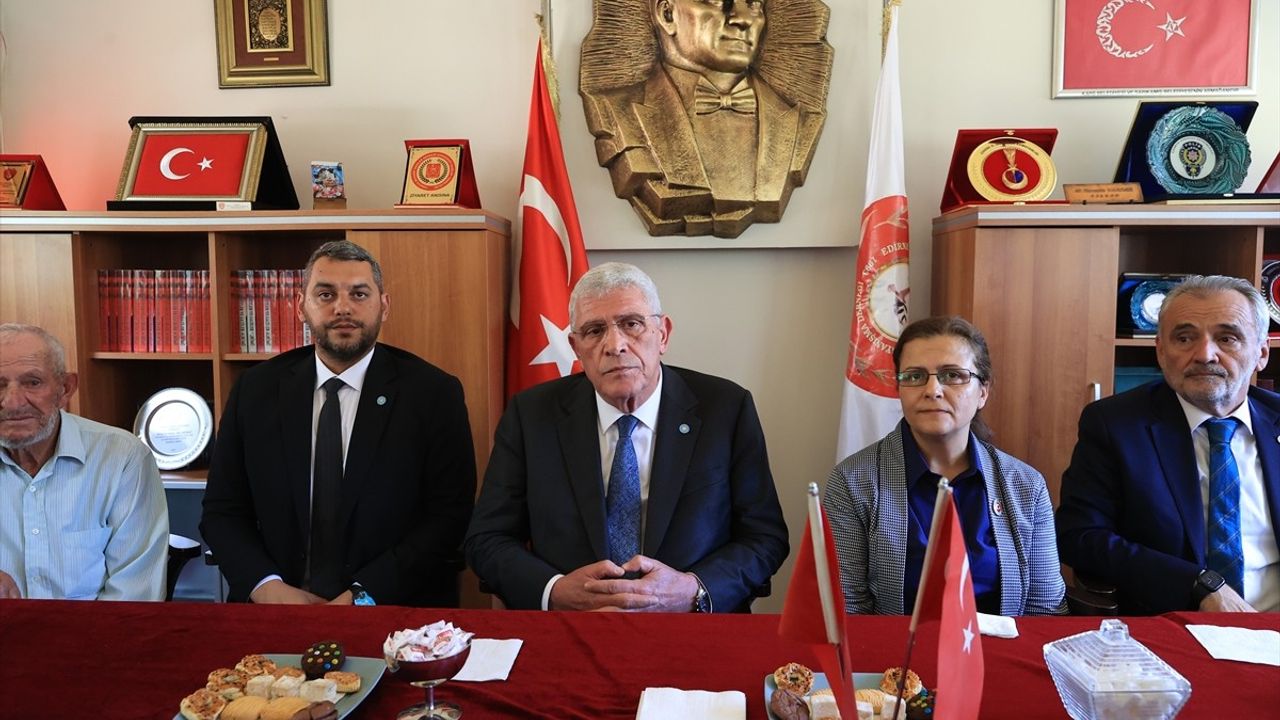 İYİ Parti Genel Başkanı Müsavat Dervişoğlu Edirne'de Ziyaretlerde Bulundu