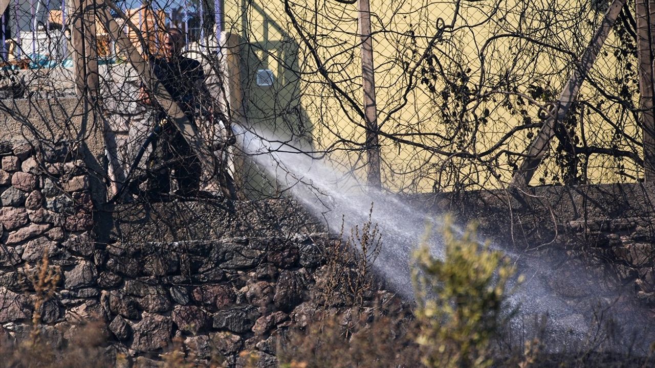 İzmir Buca'da Otluk Alanda Yangın Kontrol Altına Alındı
