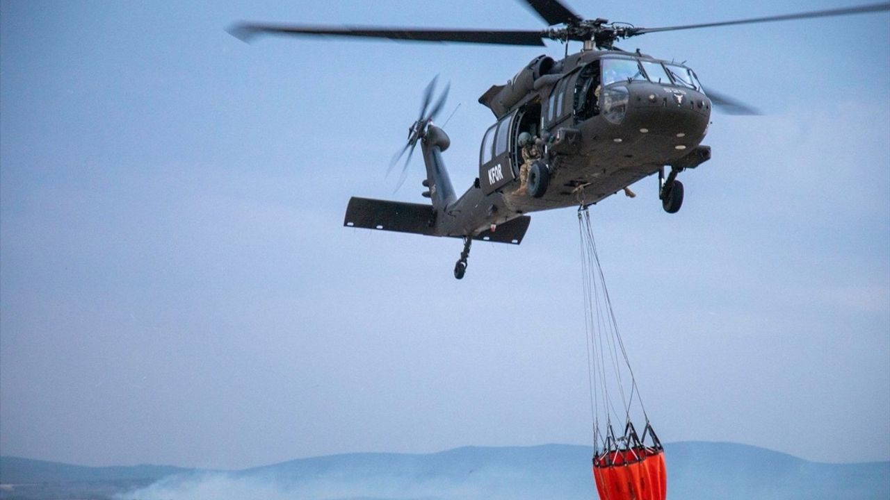 KFOR, Kosova'daki Orman Yangınları ile Mücadelede Destek Sağlıyor