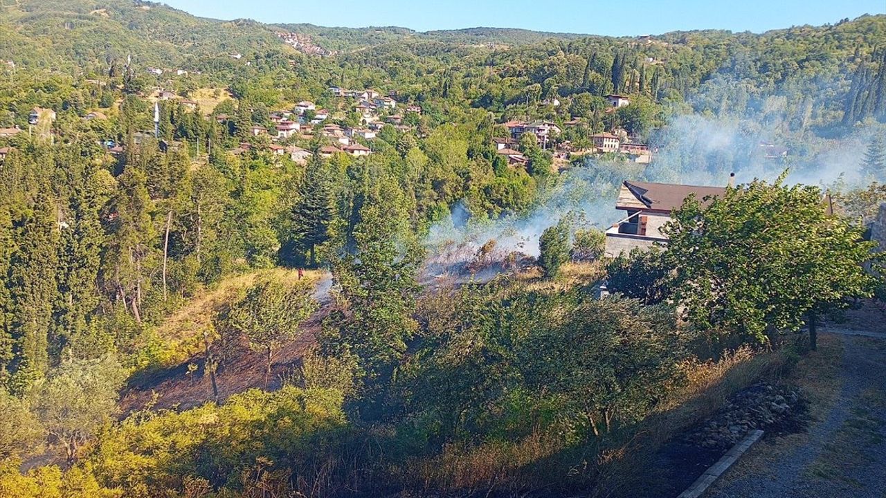 Kocaeli Karamürsel'de Orman Yangınına Müdahale Devam Ediyor
