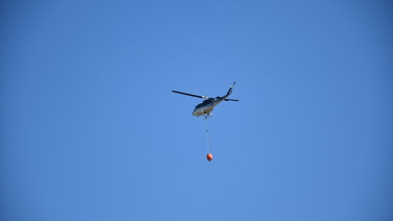 Kuzey Makedonya-Kosova Sınırında Yangın Söndürme Çalışmaları Devam Ediyor