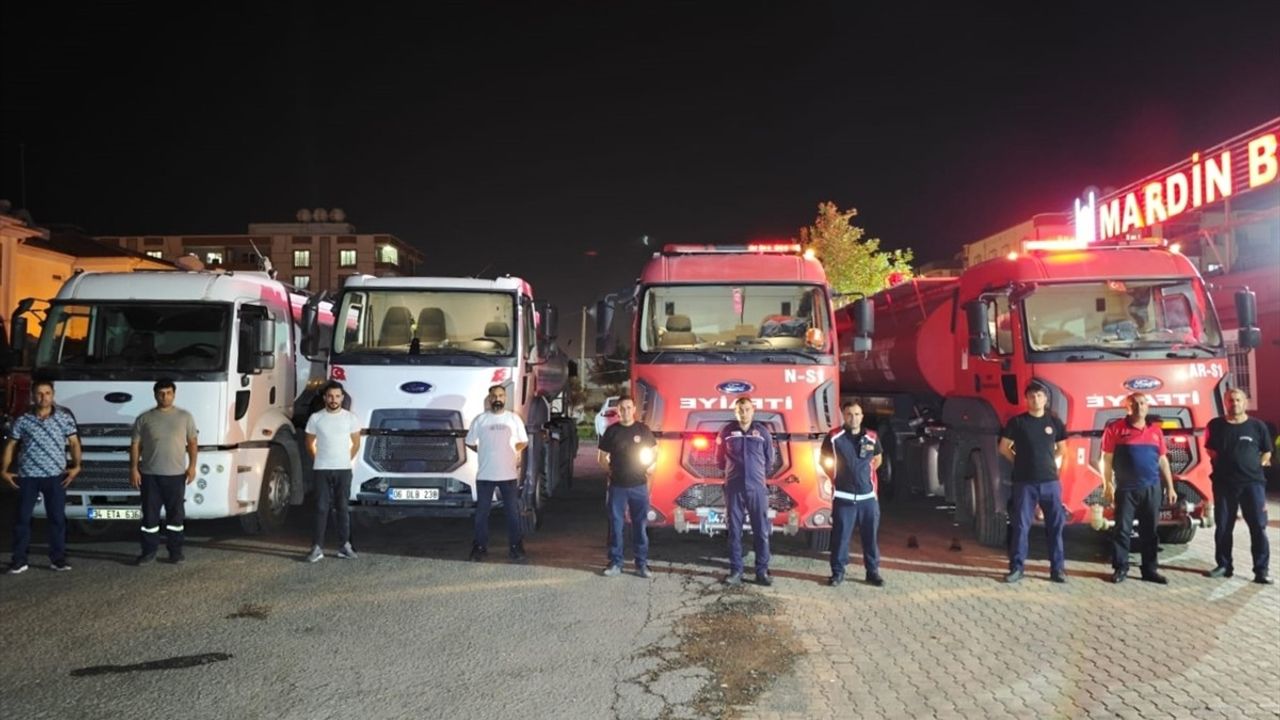 Mardin Büyükşehir Belediyesi Kahramanmaraş'taki Orman Yangınına Destek Ekip Gönderdi