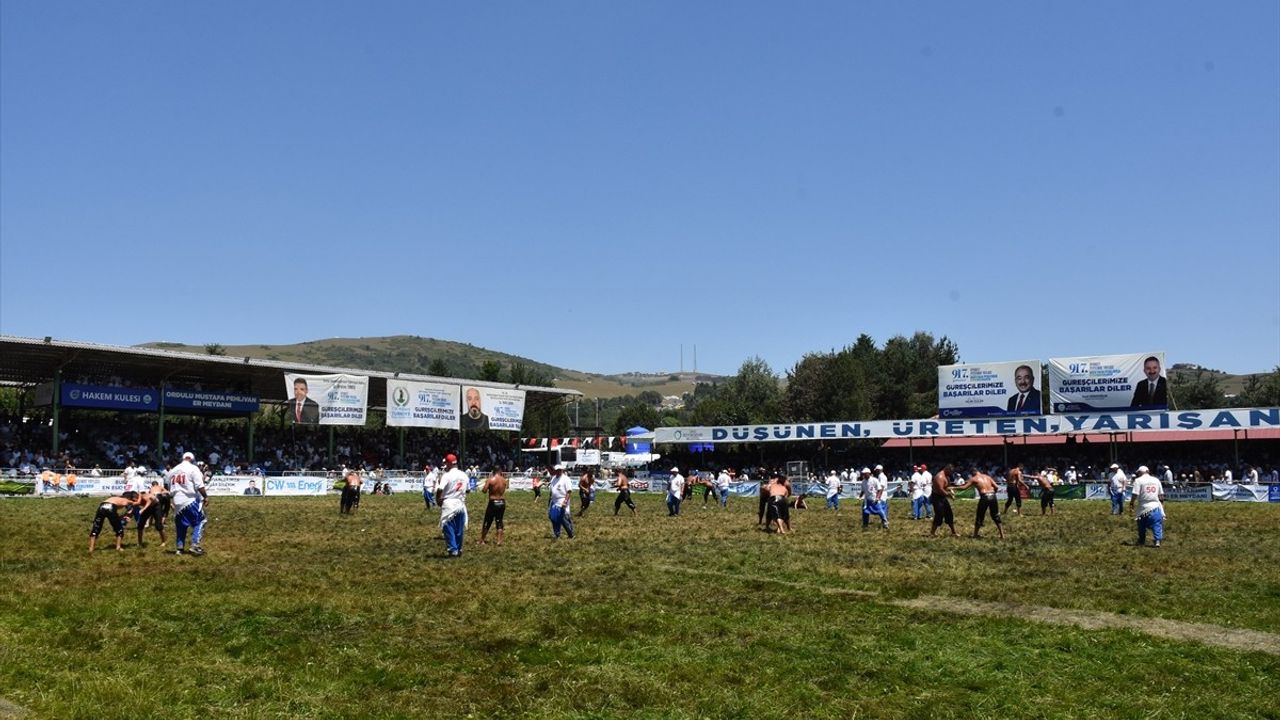 Perşembe Yaylası Yağlı Güreş ve Kültür Festivali'nde Mustafa Taş Başpehlivan Oldu