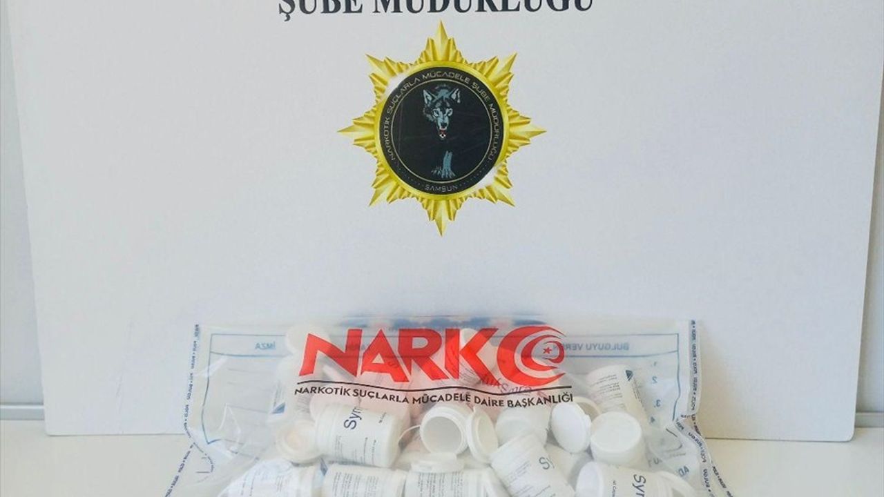 Samsun'da 1232 Sentetik Ecza Hapıyla Bir Zanlı Yakalandı