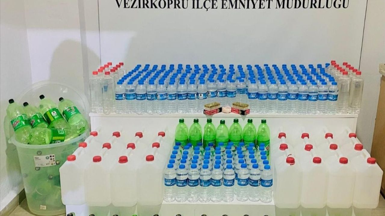 Samsun'da Sahte İçki Operasyonu: 159 Litre Etil Alkol Ele Geçirildi
