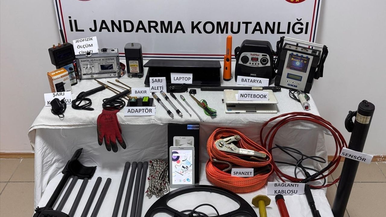 Samsun Ladik'te Kaçak Kazı Şüphesi: 7 Gözaltı