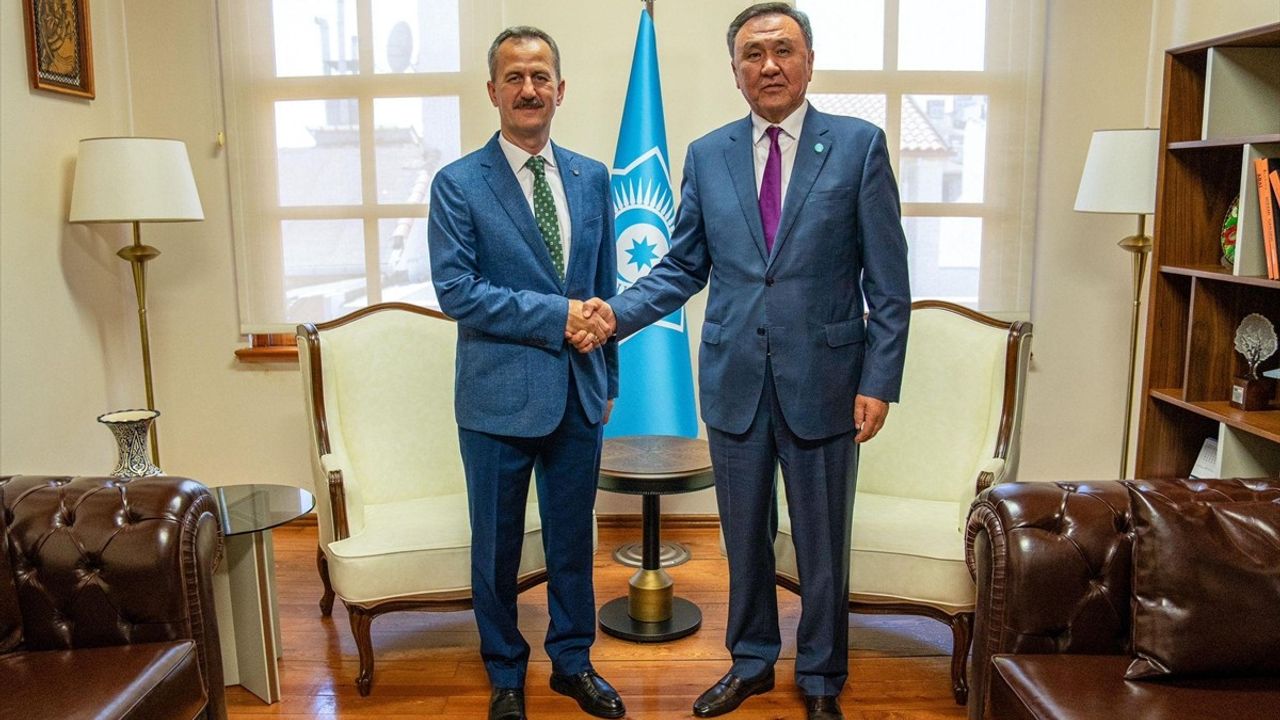 SSB Başkanı Haluk Görgün, Türk Devletleri Teşkilatı Genel Sekreteri Kubanıçbek Ömüraliyev ile Görüştü