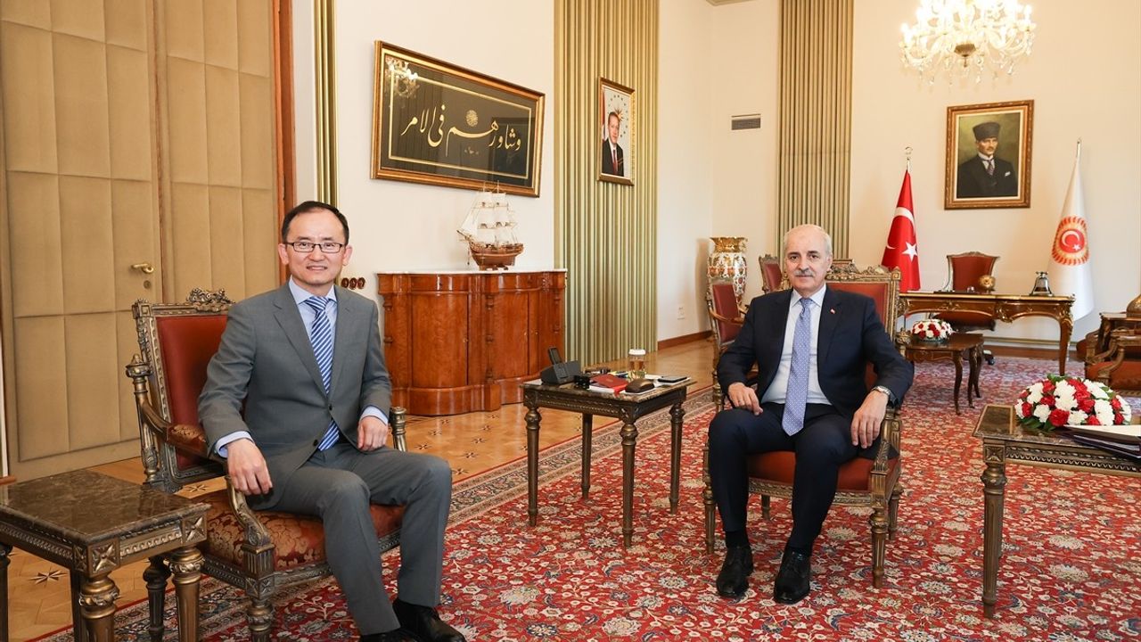 TBMM Başkanı Numan Kurtulmuş, Çin Büyükelçisi Jiang Xuebin'i Kabul Etti