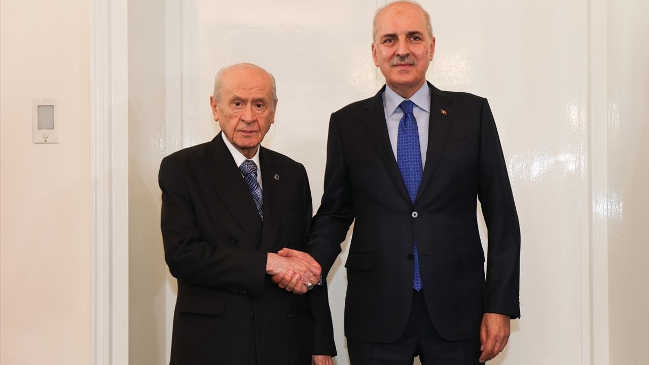 TBMM Başkanı Numan Kurtulmuş, MHP Genel Başkanı Devlet Bahçeli ile Görüştü