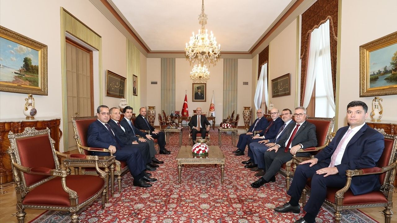 TBMM Başkanı Numan Kurtulmuş, MÜSİAD Genel Başkanı Burhan Özdemir'i Kabul Etti