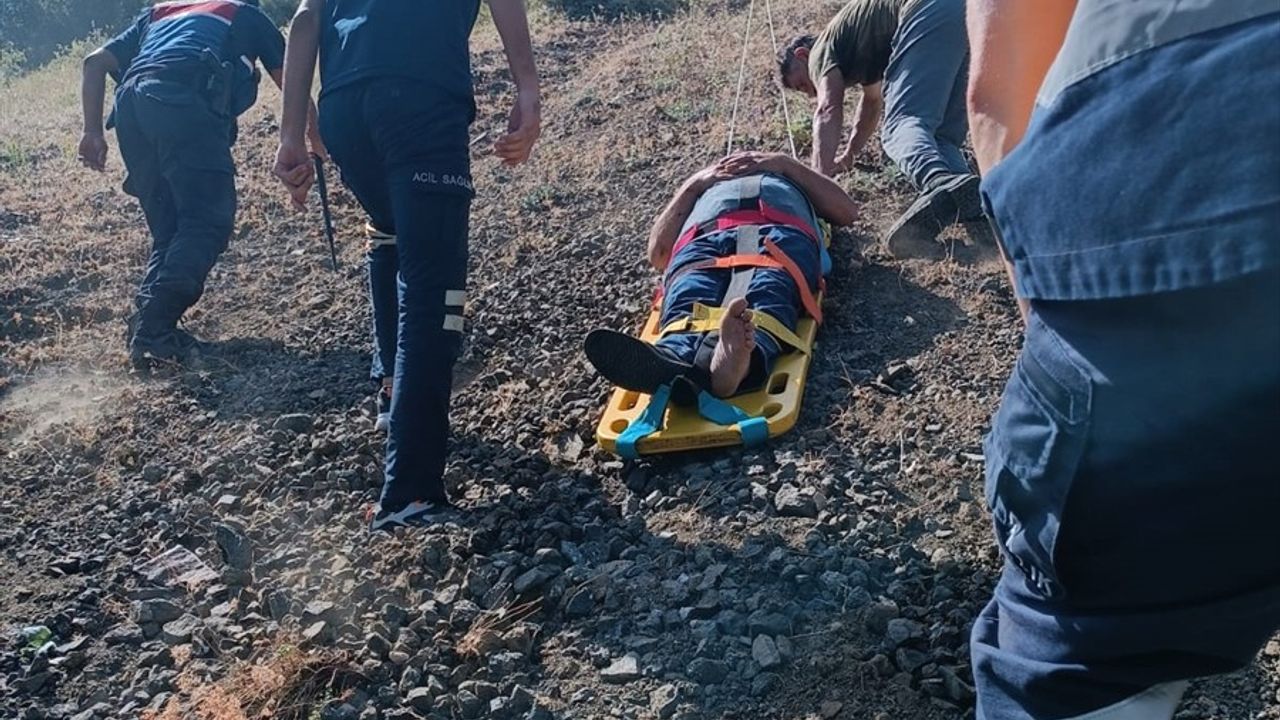 Tokat'ta Uçuruma Devrilen ATV Acil Yardım Gerektirdi