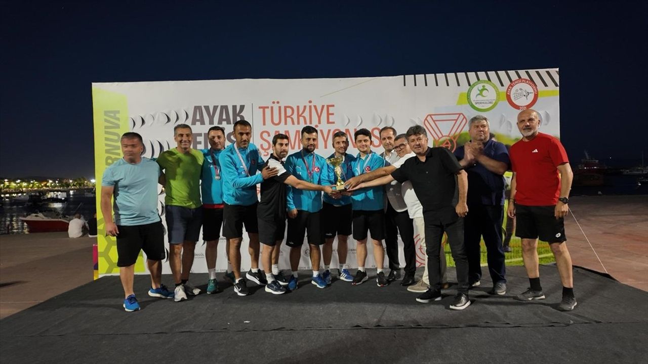 Türkiye Ayak Tenisi Şampiyonası Sona Erdi