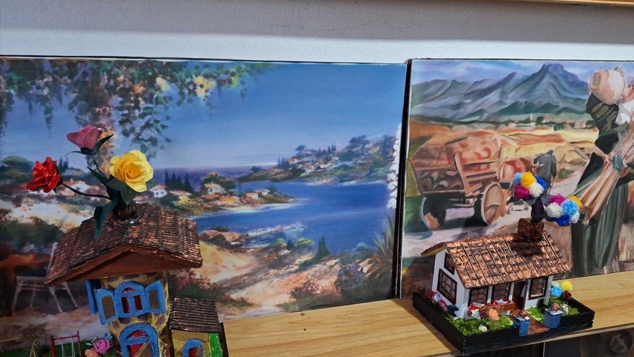 Zonguldaklı Emekli İşçi, 15 Yıldır Resim Yapıyor