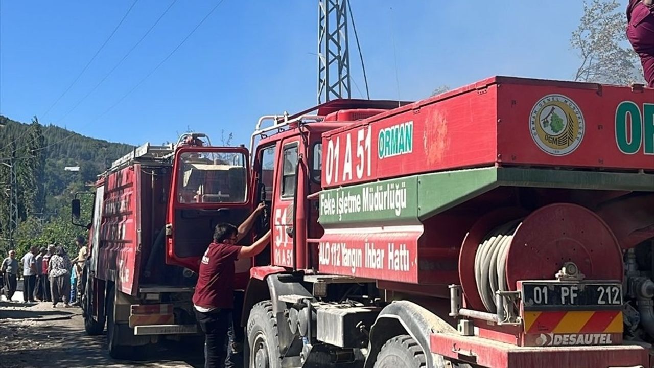 Adana'da İki Katlı Evde Yangın: Ormana Sıçramadan Kontrol Altına Alındı