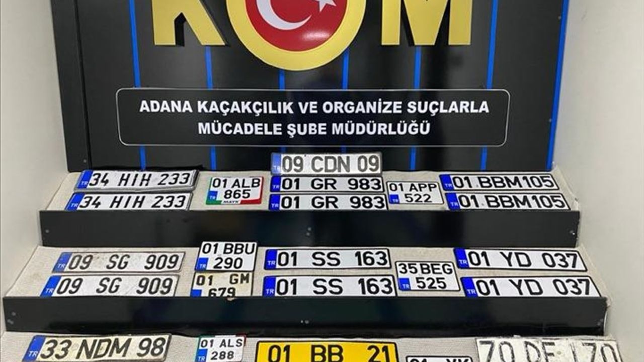 Adana'da oto yıkamada 27 sahte plaka ele geçirildi: 1 gözaltı