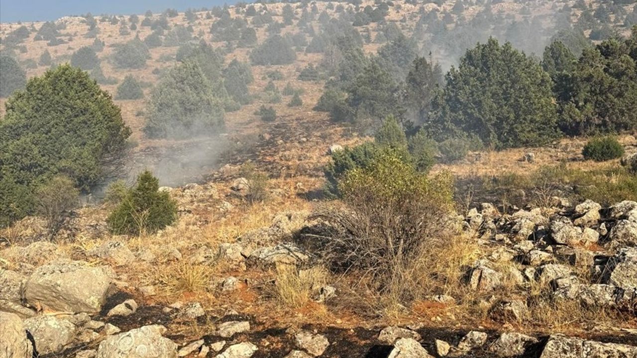 Adana Tufanbeyli'de Yamanlı Mahallesi'ndeki orman yangını kontrol altına alındı