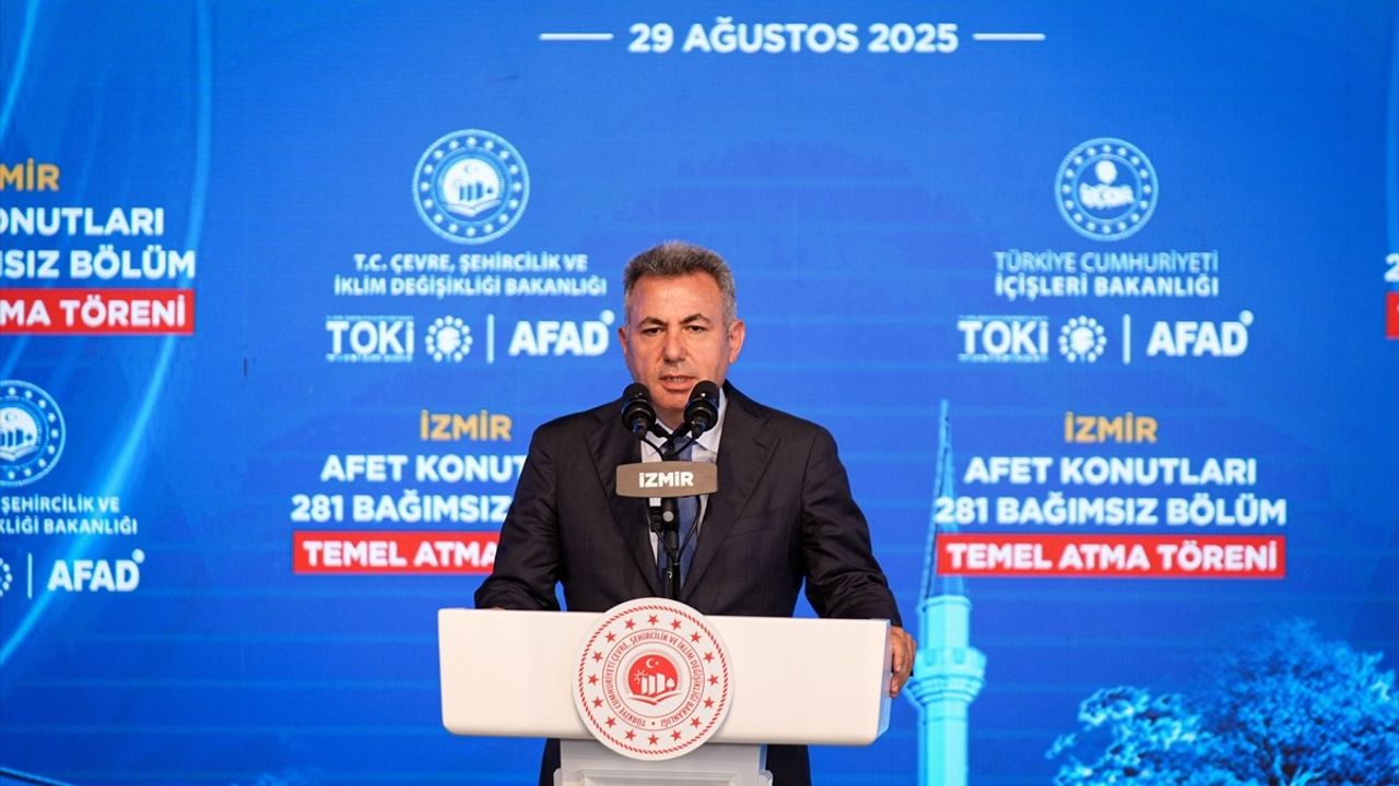 Bakan Kurum: İzmir Afet Konutları Temel Atma Töreninde Ödemiş ve Seferihisar için 281 Konut İnşa Edilecek