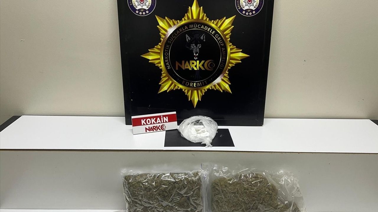 Balıkesir'de uyuşturucu operasyonu: 1 kişi tutuklandı, çok sayıda madde ele geçirildi