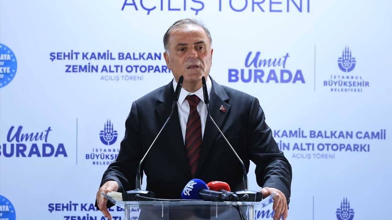 Bayrampaşa Şehit Kamil Balkan Cami Zemin Altı Otoparkı Açıldı