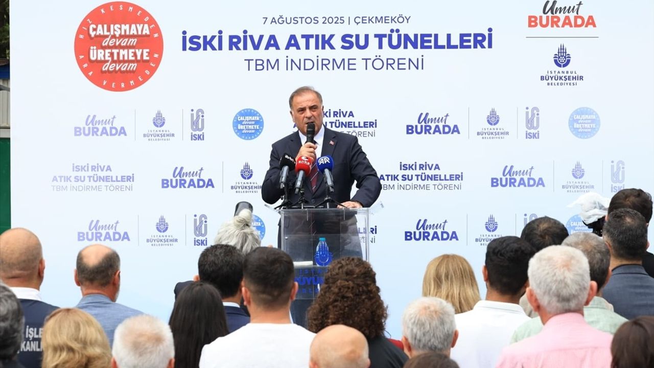 Beykoz ve Çekmeköy'de Riva Atık Su Tünelleri Kazı Çalışmalarına Başlandı